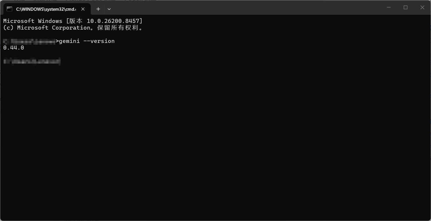 Gemini CLI 安装成功