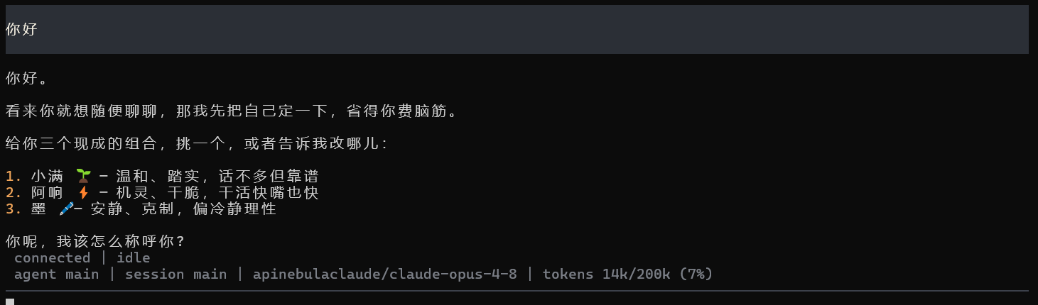 OpenClaw Claude Code 验证截图